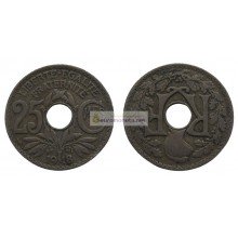 Франция Третья Республика 25 сантимов 1918 год