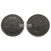 Маврикий 1 рупия 2002 год