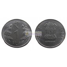 Республика Индия 1 рупия 2015 год