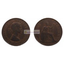Великобритания 1 пенни 1967 год. Королева Елизавета II