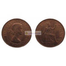 Великобритания 1 пенни 1966 год. Королева Елизавета II