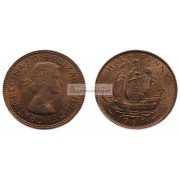 Великобритания 1/2 пенни (полпенни) 1967 год. Королева Елизавета II