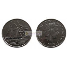 Каймановы острова 25 центов 2008 год