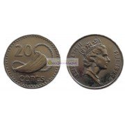 Фиджи 20 центов 1994 год Королева Елизавета II