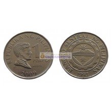 Республика Филиппины 1 песо 2009 год Республика Филиппины 1 песо 2009 год