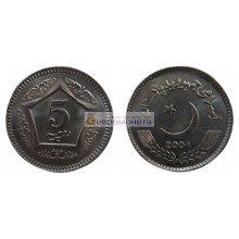 Пакистан 5 рупий 2004 год