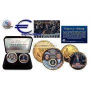 США Президент Джон Ф. Кеннеди Президентский набор с 2 монетами, 50 лет