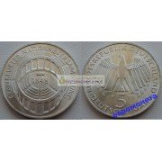 ФРГ 5 марок 1973 год G серебро 125 лет Франкфуртскому национальному собранию