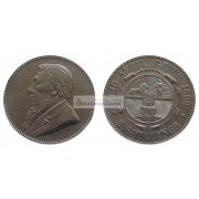 (ЮАР) Южно-Африканская Республика (Трансвааль) 2 шиллинга 1893 год Крюгер. Серебро.