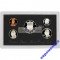 США набор 1992 год us mint premier silver proof set пруф серебро 5 монет
