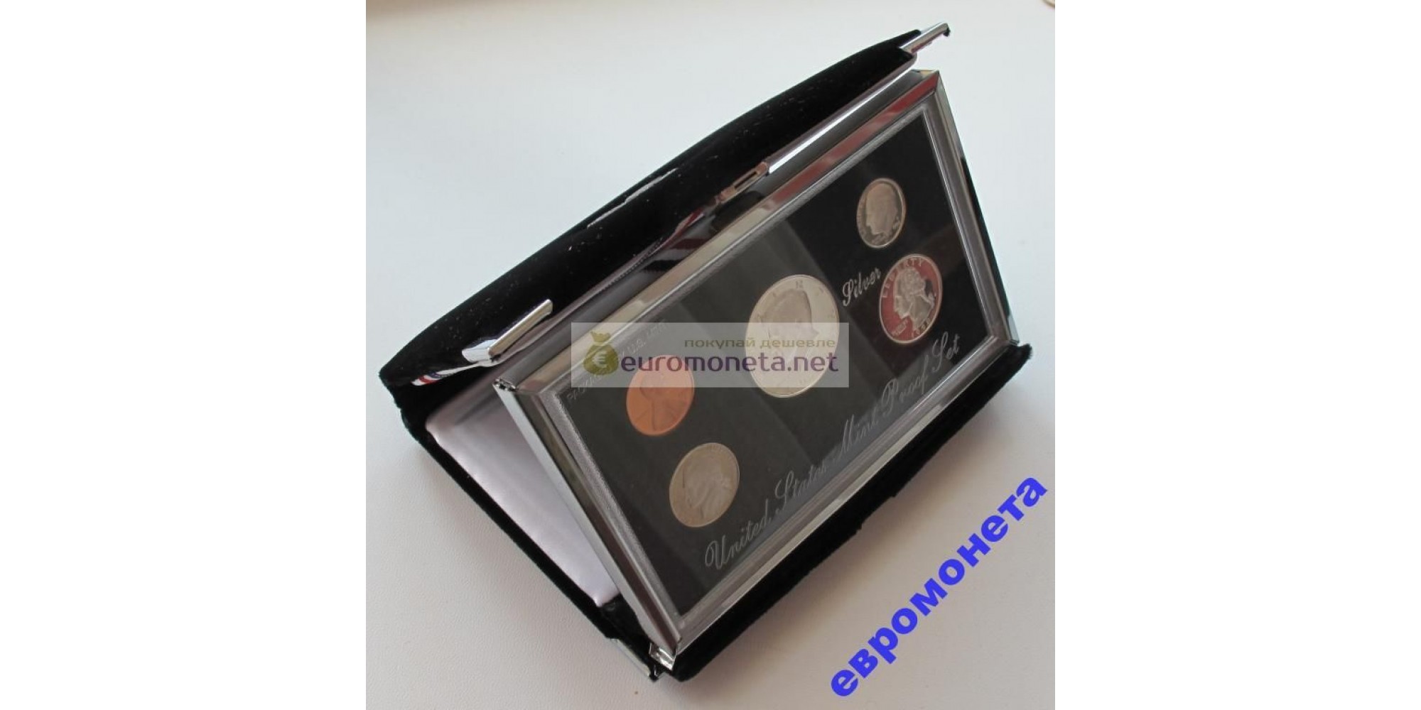 США набор 1998 год us mint premier silver proof set пруф серебро 5 монет