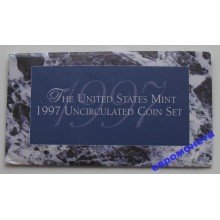 США полный набор монет 1997 год 10 монет Кеннеди Денвер (D), Филадельфия (P) АЦ