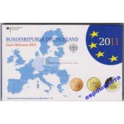 Германия годовой набор евро 2011 год D пластиковый бокс UNC АЦ