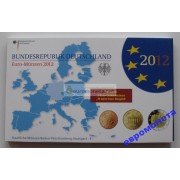 Германия годовой набор евро 2012 год F пластиковый бокс пруф