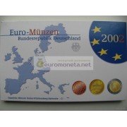 Германия годовой набор евро 2002 год G пластиковый бокс пруф