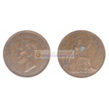 Великобритания 1 пенни 1946 год. Король Георг VI