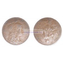 Франция Третья Республика 5 сантимов 1916 год.
