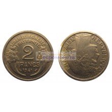 Франция Третья Республика 2 франка 1941 год