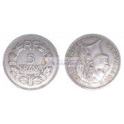 Франция Третья Республика 5 франков 1933 год. Никель