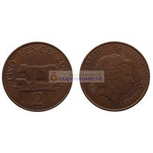 Гернси 2 пенса 2003 год. Елизавета II