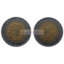Перу 2 новых соля 2007 год. биметалл