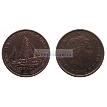 Остров Мэн 2 пенса 2002 год. Елизавета II