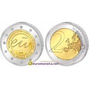 Бельгия 2 евро 2010 год Председательство в Евросоюзе, биметалл АЦ из ролла