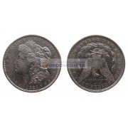 США 1 доллар 1921 год "D" - Денвер. Доллар Моргана. Серебро.