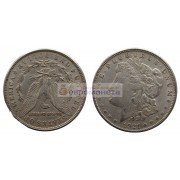 США 1 доллар 1921 год "S" - Сан-Франциско. Доллар Моргана. Серебро.