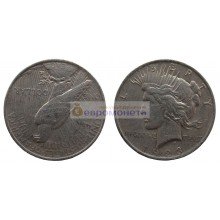 США 1 доллар 1923 год. Филадельфия. Мирный доллар (Peace Dollar). Серебро.