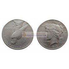 США 1 доллар 1923 год. "S" - Сан-Франциско. Мирный доллар (Peace Dollar). Серебро.