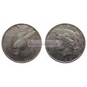 США 1 доллар 1923 год. Филадельфия. Мирный доллар (Peace Dollar). Серебро.