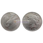 США 1 доллар 1923 год. Филадельфия. Мирный доллар (Peace Dollar). Серебро.