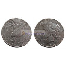 США 1 доллар 1926 год. "S" - Сан-Франциско. Мирный доллар (Peace Dollar). Серебро.