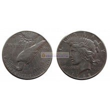 США 1 доллар 1922 год. "S" - Сан-Франциско. Мирный доллар (Peace Dollar). Серебро.