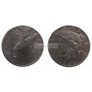 США 1 доллар 1923 год. "S" - Сан-Франциско. Мирный доллар (Peace Dollar). Серебро.