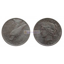 США 1 доллар 1922 год. Филадельфия. Мирный доллар (Peace Dollar). Серебро.