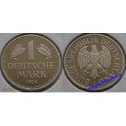 ФРГ 1 марка 1994 год Отметка монетного двора: "J" - Гамбург