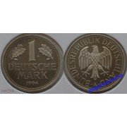 ФРГ 1 марка 1994 год Отметка монетного двора: "A" - Берлин