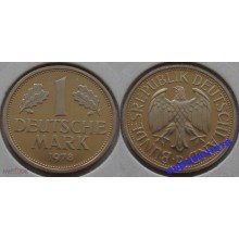 ФРГ 1 марка 1978 год Отметка монетного двора: "D" - Мюнхен