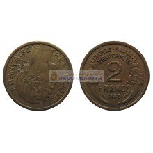 Франция Третья Республика 2 франка 1938 год