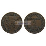 Франция Третья Республика 2 франка 1925 год