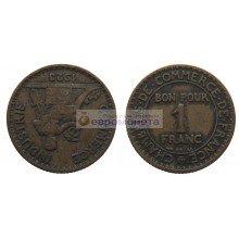 Франция Третья Республика 1 франк 1923 год Франция Третья Республика 1 франк 1923 год