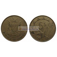 Республика Намибия 5 долларов 2012 год