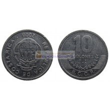 Коста-Рика 10 колонов 2008 год Коста-Рика 10 колонов 2008 год