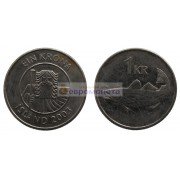 Республика Исландия 1 крона 2003 год 