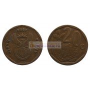 (ЮАР) Южно-Африканская Республика 20 центов 2002 год