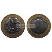 Великобритания 2 фунта  2011 год Королева Елизавета II