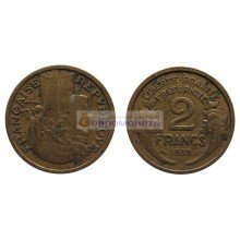 Франция Третья Республика 2 франка 1933 год