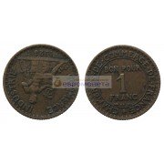 Франция Третья Республика 1 франк 1923 год Франция Третья Республика 1 франк 1923 год